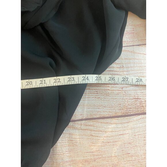 Eloquii Women's Black Long Sleeve Pleated Lace Trim Dress - 20 - Picture 6 of 14